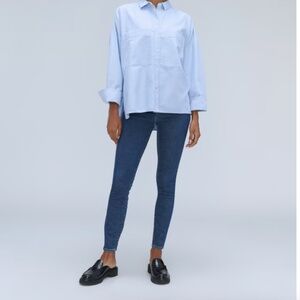 Everlane Authentic Stretch High-Rise Skinny Jean (Mid Blue)